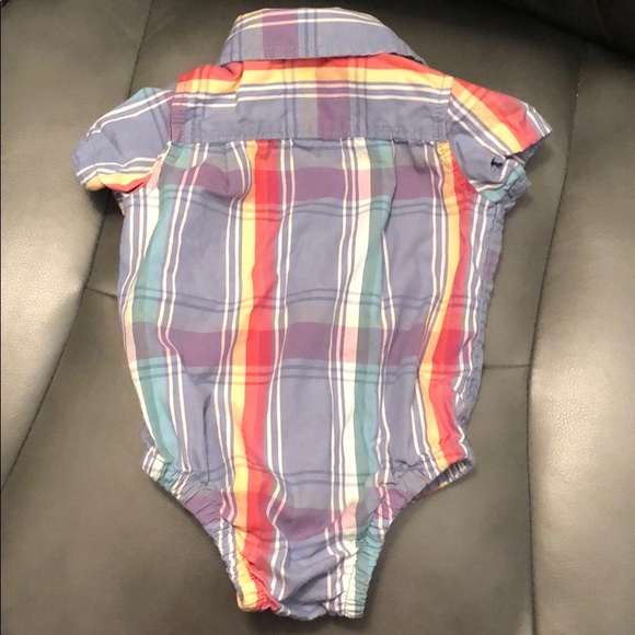 Baby Gap, Rainbow button up, onesie - Picture 2 of 4